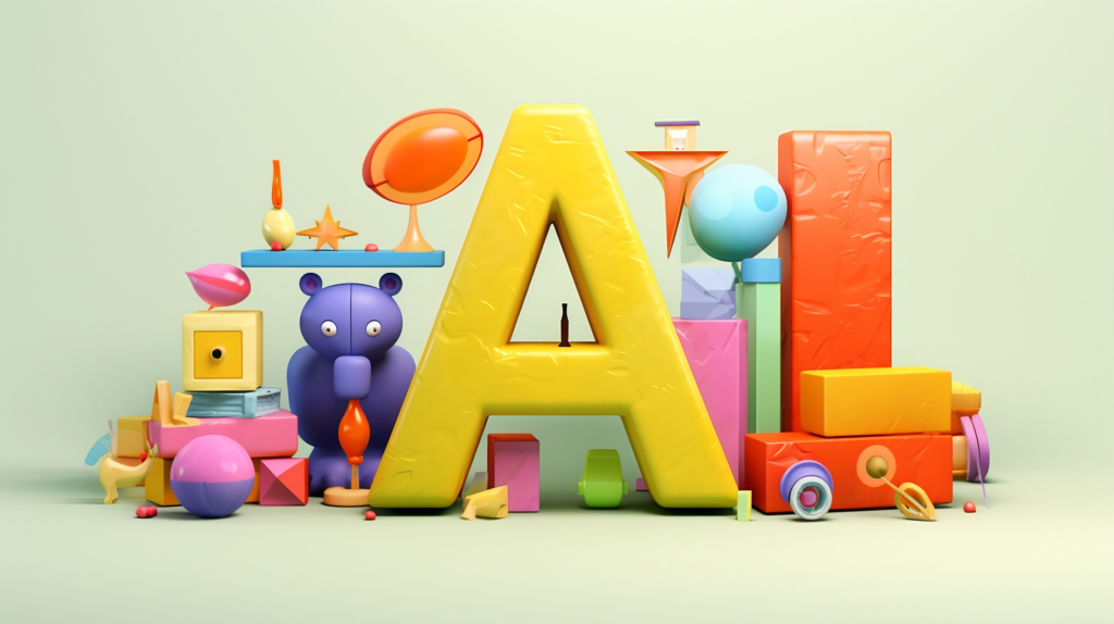 jpico 3d minimal cute little A letter colorful  full of kids t e9d0ce33 71b3 4f1e b5f3 5e8b92ca0d35 transformed