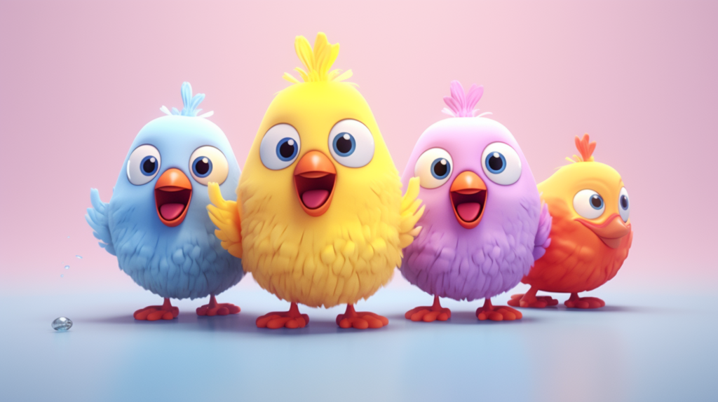 jpico 3d minimal cute little crazy chikens colorful  happy col aeb262a3 42f5 4240 bb23 b8552a02c746