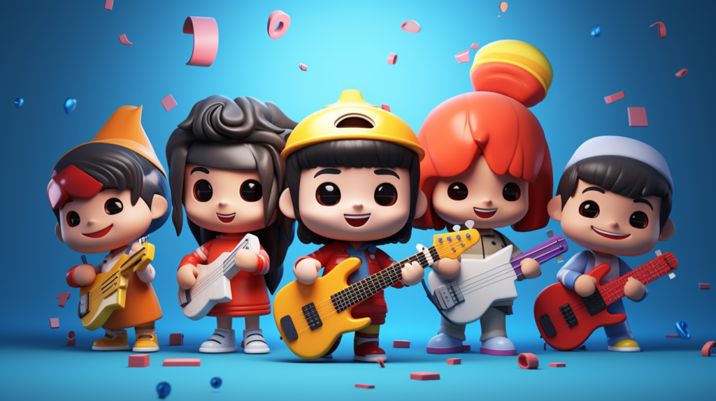 jpico 3d minimal cute little kids with musicruments colorful   e045c783 e473 4dbb a8c2 9074e02563f0