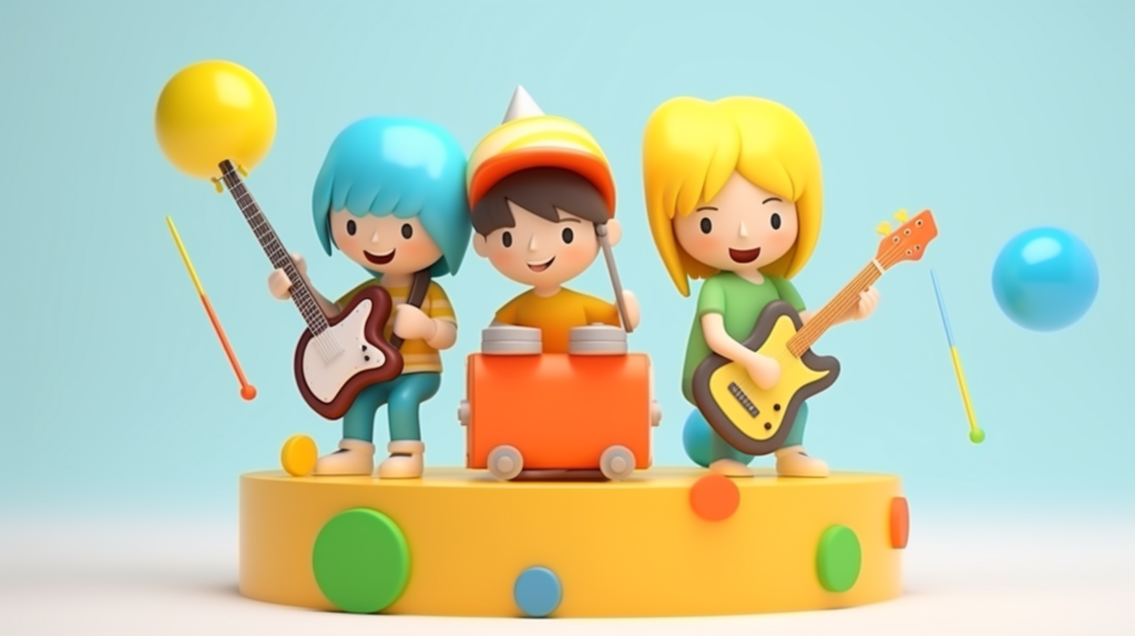 jpico 3d minimal cute little kids in a musical envirement colo 37baec4e 24b0 4ba1 a3ef 7b29faef4858