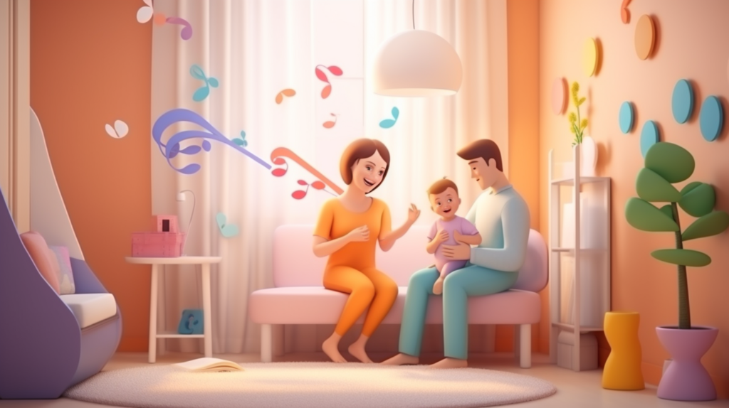 jpico 3d minimal mother and father are singing to the cute lit 327eda17 8c57 4423 9a18 23df5c1d5044