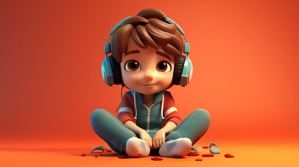 jpico minimal 3D design cute litle boy concentrated ear music  6da1e0d7 f107 4c22 85ef a9f21a2379a0