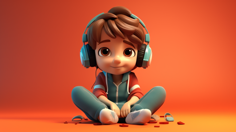 jpico minimal 3D design cute litle boy concentrated ear music  6da1e0d7 f107 4c22 85ef a9f21a2379a0